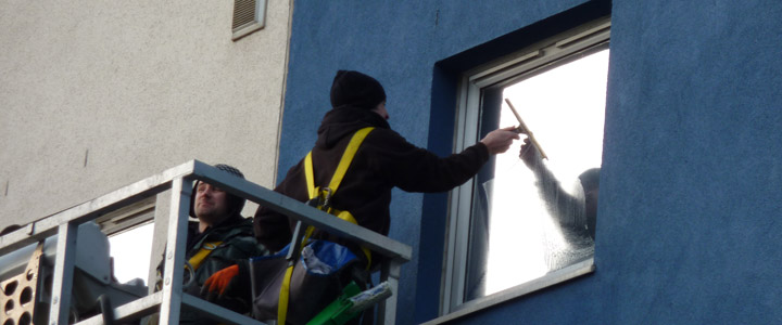 Window Cleaning Glasgow | High Level Access | Builders Cleans